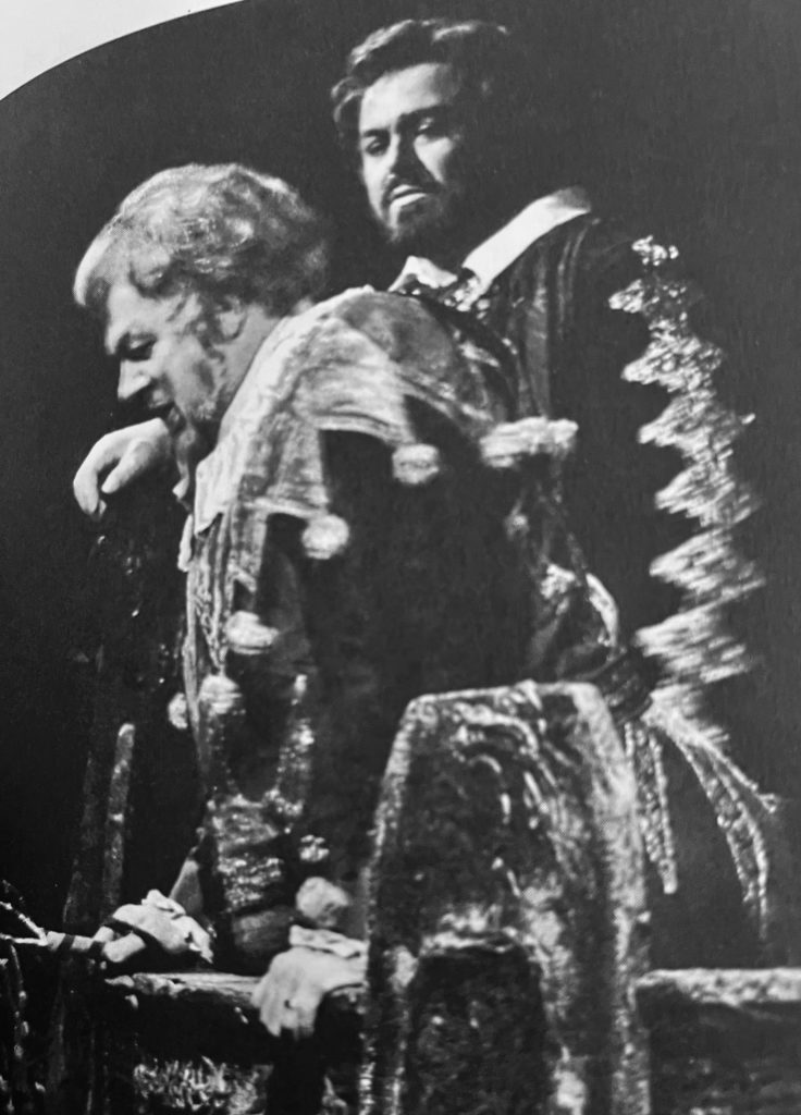 Louis Quilico and Luciano Pavarotti at the Metropolitan Opera in Rigoletto